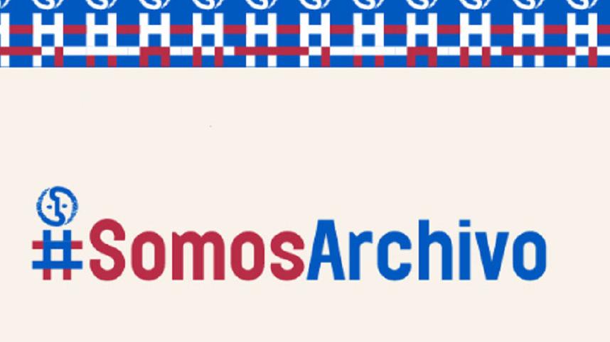 Frase que dice Somos Archivo más logos.