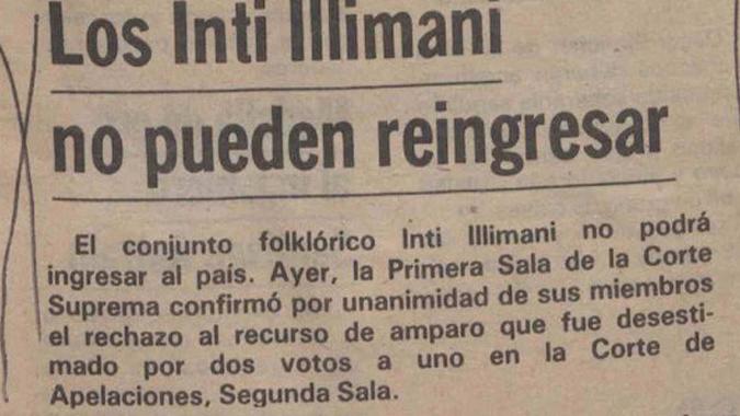 Recorte de diario.