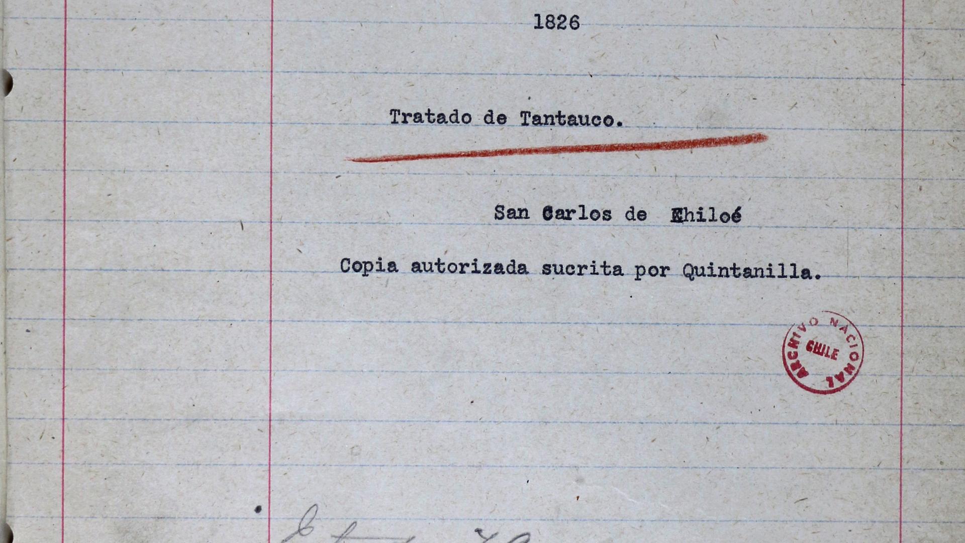 Portada Tratado de Tantauco