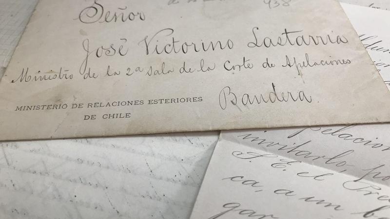 Documentos de José Victorino Lastarria, adquiridos en 2019.