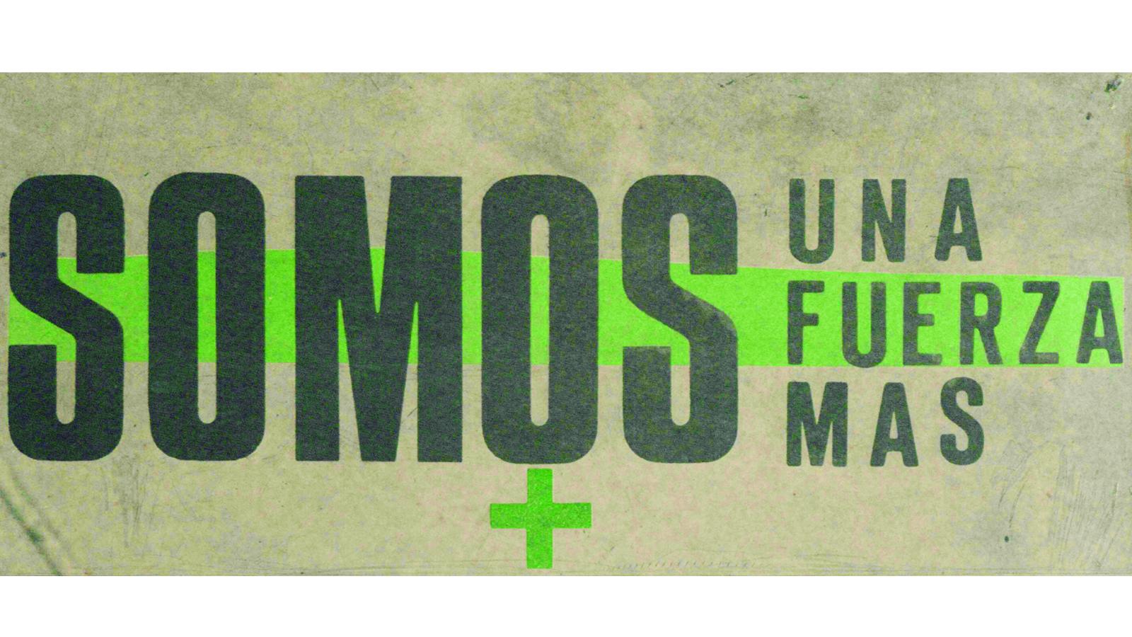 Detalle de afiche Somos +. 1989. Archivo Mujeres y Géneros. Detalle de afiche Somos +. 1989. Archivo Mujeres y Géneros.