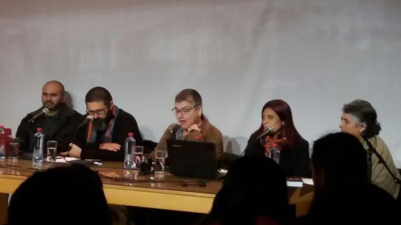 Emma De Ramón en el foro panel, Valparaíso.