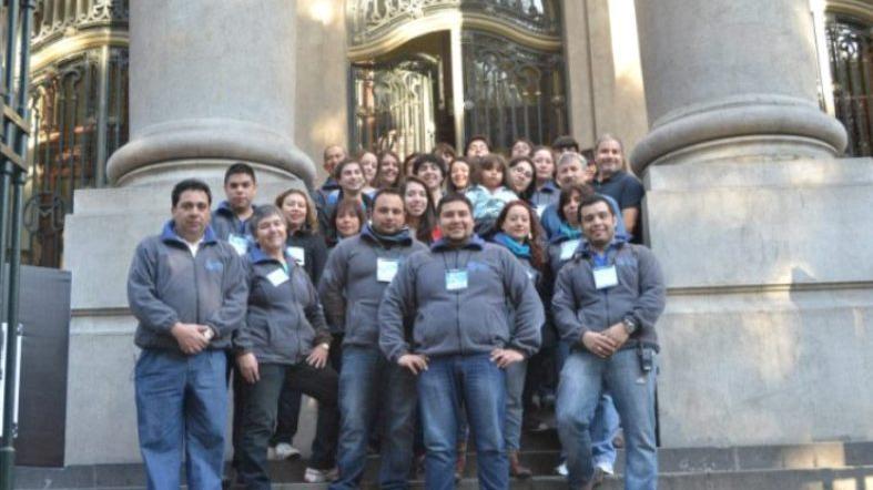 Funcionarios del AN de Chile.