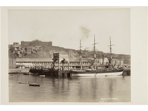 Muelle de Valparaíso.