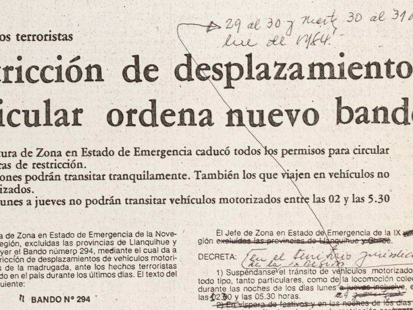Recorte de diario.