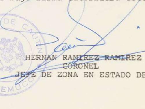 Firma d ebando militar.