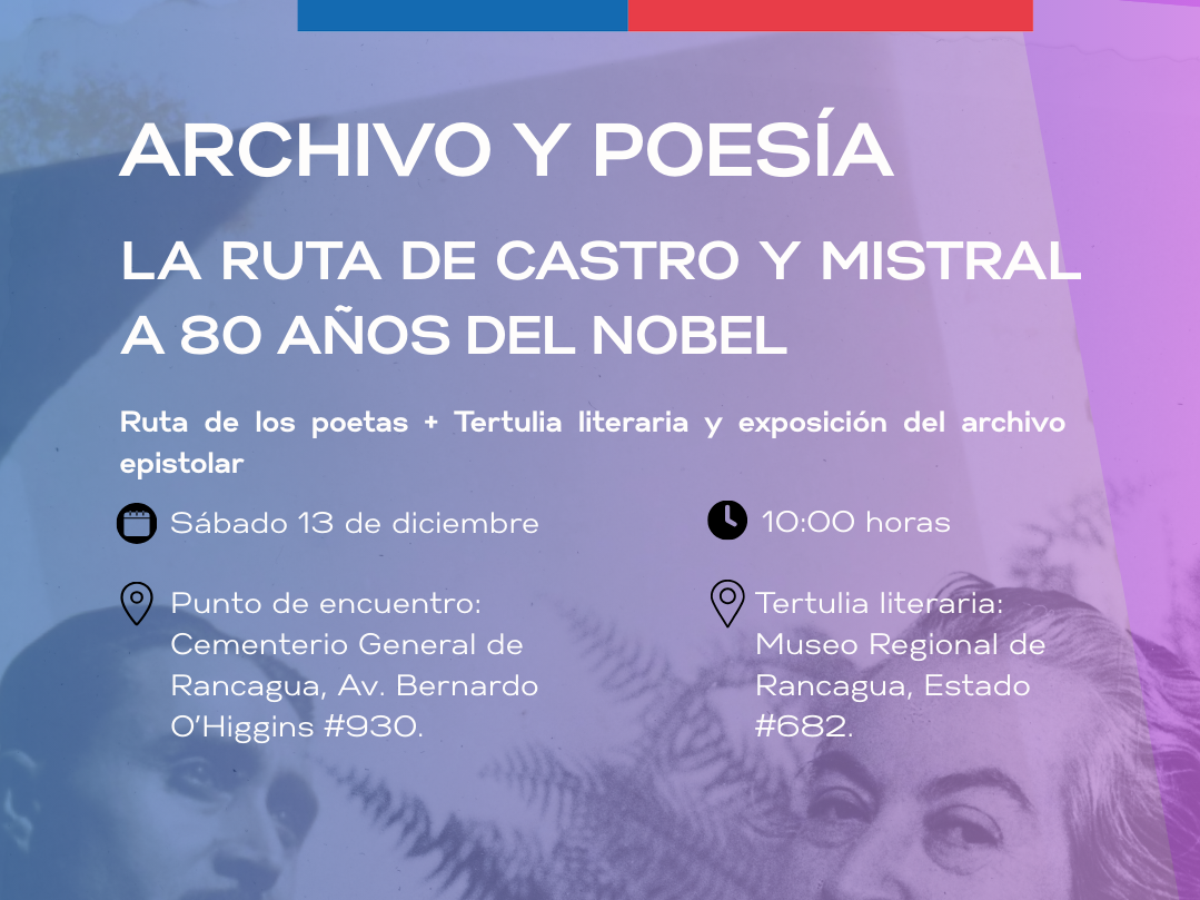 Archivo y poesía: La ruta de Castro y Mistral a 80 años del Nobel