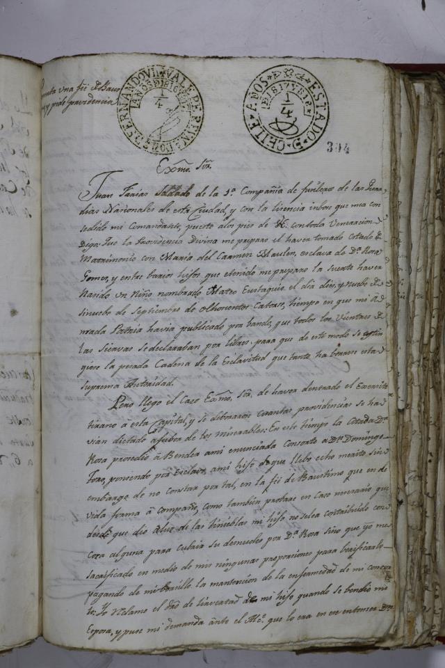 Documento colonial.