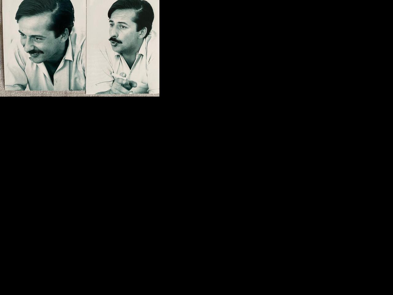 Varias fotos de un retrato de hombre.
