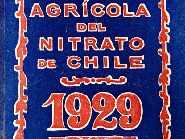 Portada de Agenda agrícola del Nitrato de Chile