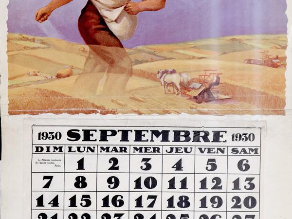 Calendario de publicidad del salitre, 1930