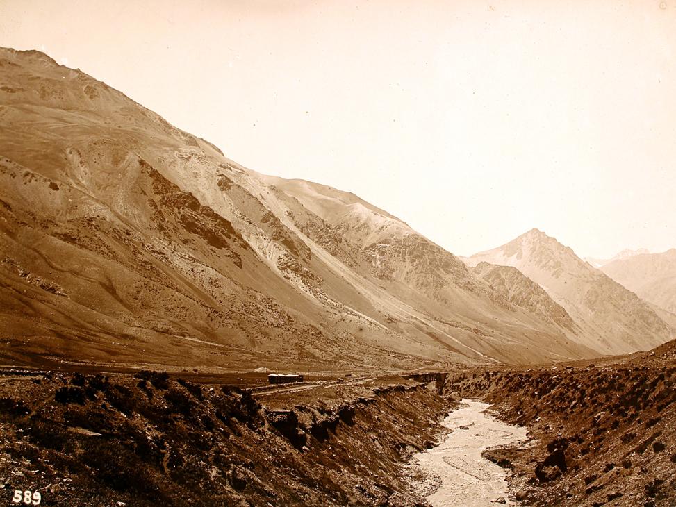 Vista general de cordillera de Los Andes