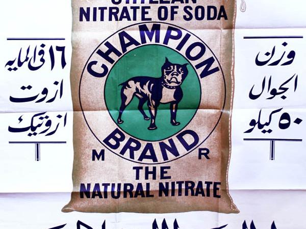 Afiche publicitario en Egipto