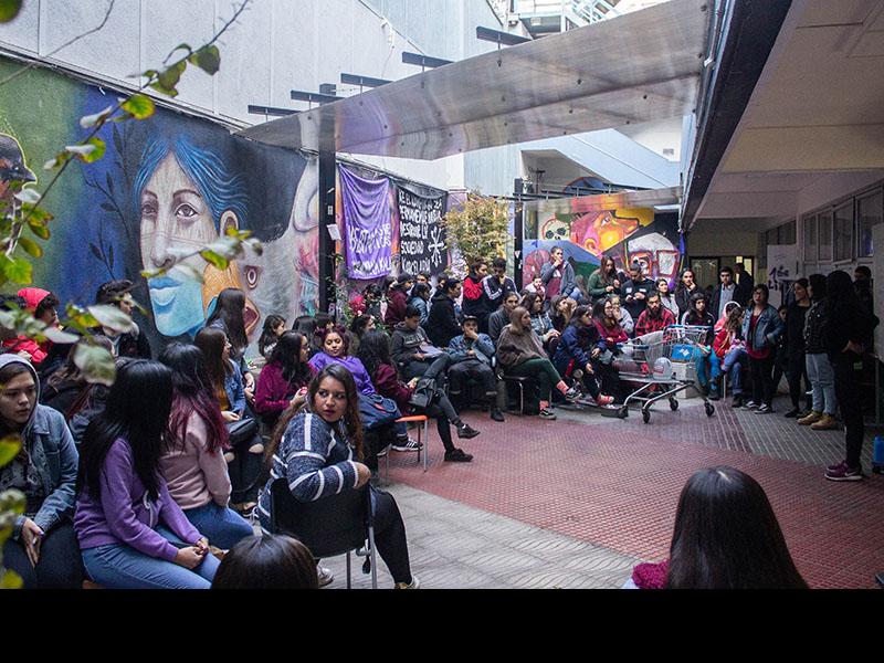Asamblea Trabajo Social UTEM, Santiago, 2018. Donación Nicolás Seguel.