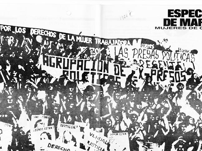 Boletín MUDECHI (Mujeres de Chile), especial marzo de 1989. AMG, Fondo Elena Caffarena Morice, Caja 7.