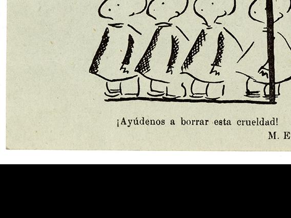 Volante para convocar al Primer Congreso Nacional del MEMCH, octubre de 1937. AMG, Fondo Elena Caffarena Morice, caja 9.