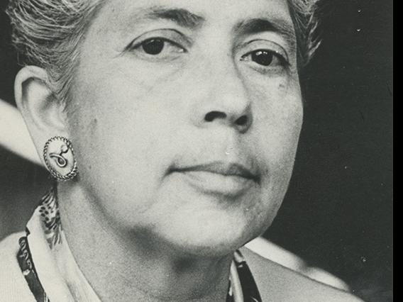 Retrato de Olga Poblete, año 1987. AMG, Fondo Olga Poblete, caja 4.