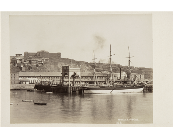 Muelle de Valparaíso.