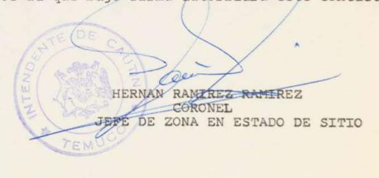 Firma d ebando militar.