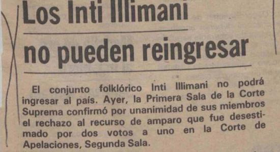 Recorte de diario.