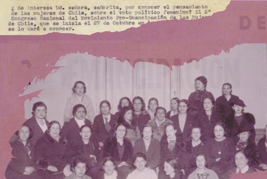 Grupo mujeres del MEMCH.
