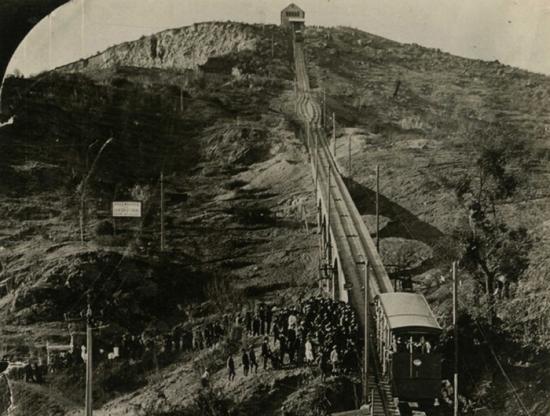 Funicular del cerro San Cristóbal.