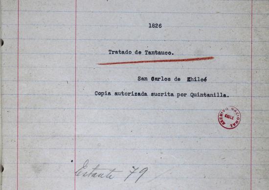 Portada Tratado de Tantauco