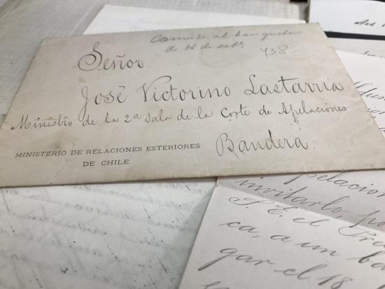 Documentos de José Victorino Lastarria, adquiridos en 2019.