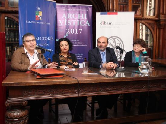 Emma de Ramón, Faride Zerán, Ángel Cabeza y María Eugenia Góngora.