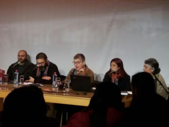Emma De Ramón en el foro panel, Valparaíso.
