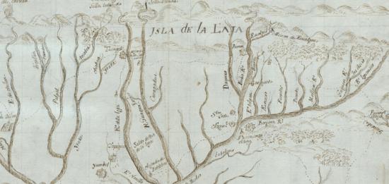 José Manso de Velasco. Plano del Obispado de Concepción, año 1752.