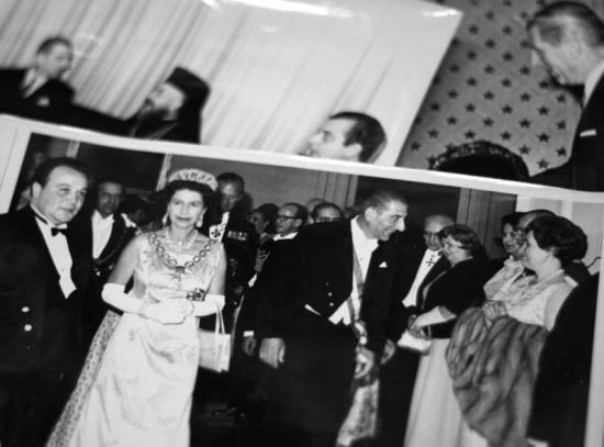 Presidente Frei copn la Reina Isabel II.