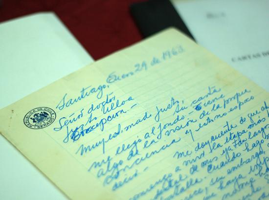 Carta de Salvador Allende a Justo Ulloa, de 1964, cuando era senador.