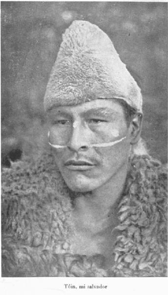 Retrato de hombre selknam.