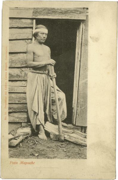 Peón mapuche.