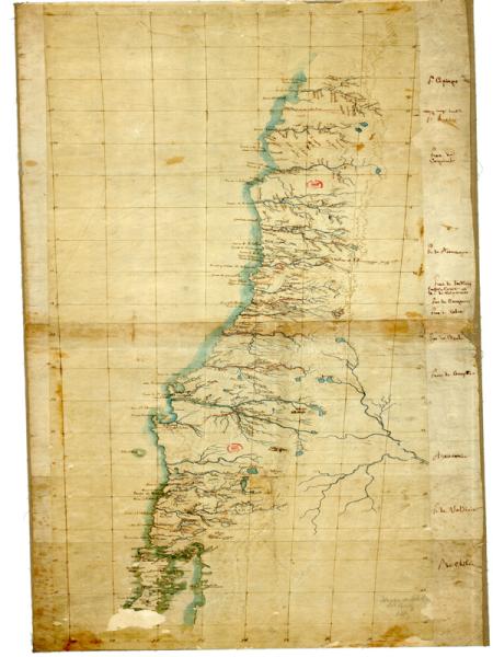 Mapa de Chile, 1845