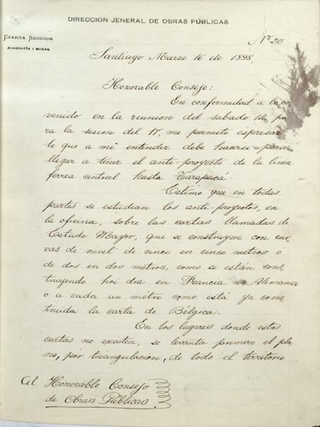 Informe Washington Lastarria, 1898 1