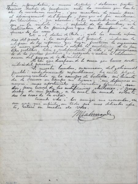 Carta de José Manuel Balmaceda 2
