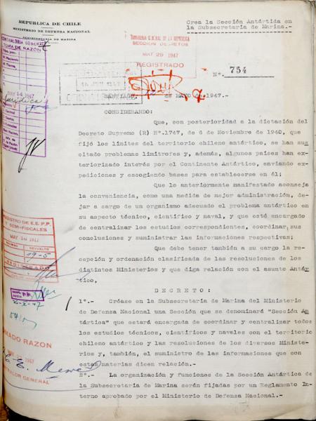 Sección Antártica, 1947 Sección Antártica, 1947