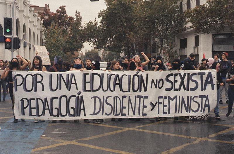 Marcha por una Educación No Sexista, Santiago, 16-05-2018. Donación Red de Historiadoras Feministas- Joaquín Pinto.