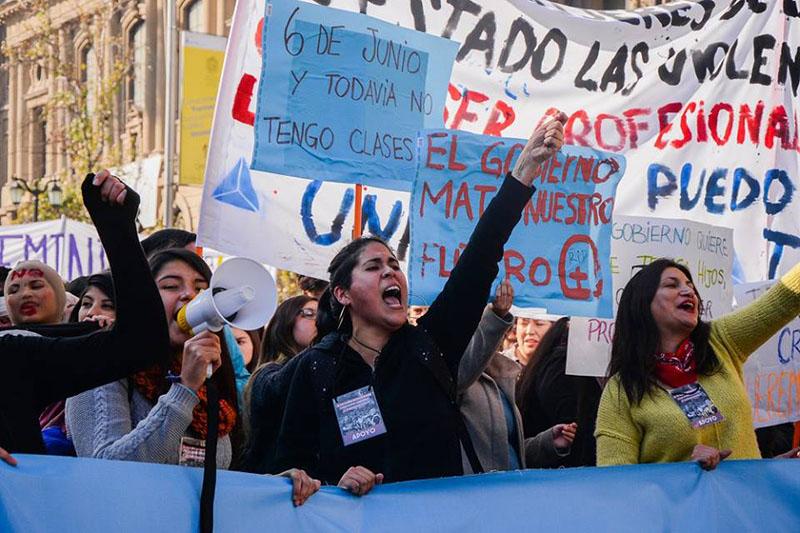 Marcha por una Educación No Sexista, Santiago, 06-06-2018. Donación Amanda Mitrovich- COFEU.
