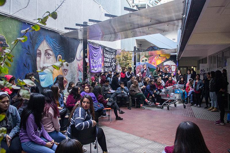 Asamblea Trabajo Social UTEM, Santiago, 2018. Donación Nicolás Seguel.