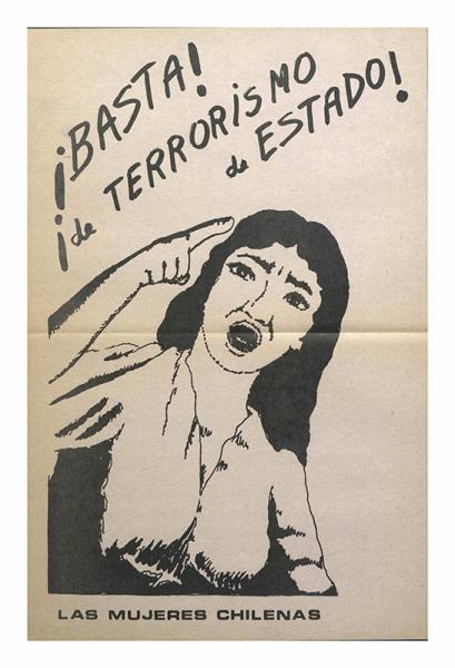 Afiche adjunto al boletín “Vamos Mujer”,  CODEM (Comité de Defensa de los Derechos de la Mujer) Santiago, Año 6, N°1: enero, febrero, marzo, abril de 1986. AMG, Fondo Isis, Caja 462. Afiche adjunto al boletín “Vamos Mujer”,  CODEM (Comité de Defensa de los Derechos de la Mujer) Santiago, Año 6, N°1: enero, febrero, marzo, abril de 1986. AMG, Fondo Isis, Caja 462.