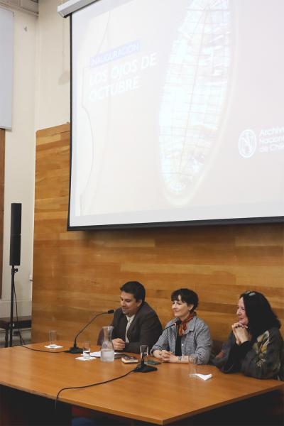 Sebastián Luco,  Paloma Amaya y Milena Vodanovic.