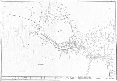 Ubicación general de los muelles en Iquique. PLANO